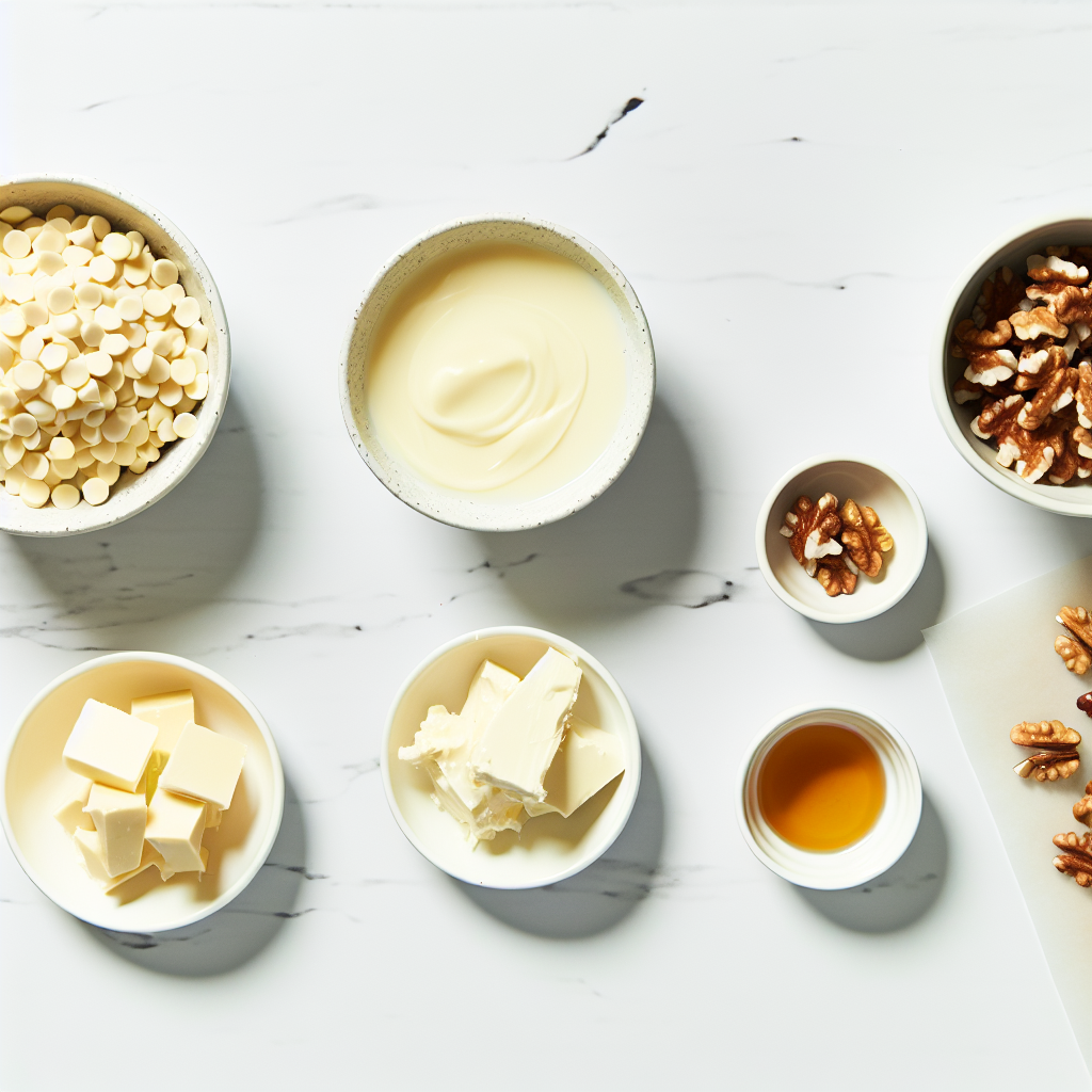 Maple Nut White Chocolate Fudge Recipe - Recipe Image