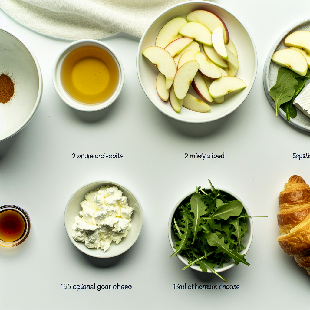 Apple Goat Cheese Croissant Sandwiches Recipe - Recipe Image