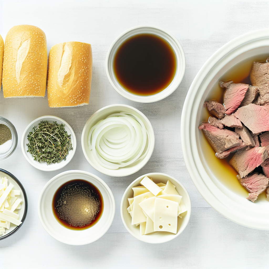 Crockpot French Dip Sandwiches Recipe - Recipe Image