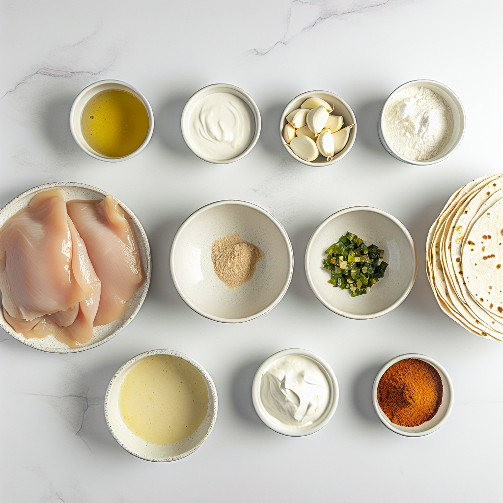 Easy Low Calorie High Protein Creamy Chilli Chicken Enchiladas Recipe - Recipe Image