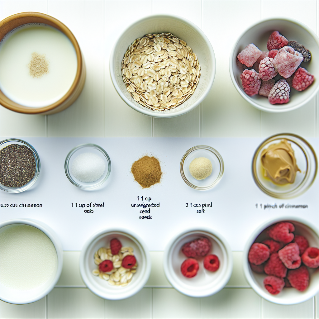 Simple Healthy Raspberry Oatmeal Porridge Recipe - Recipe Image