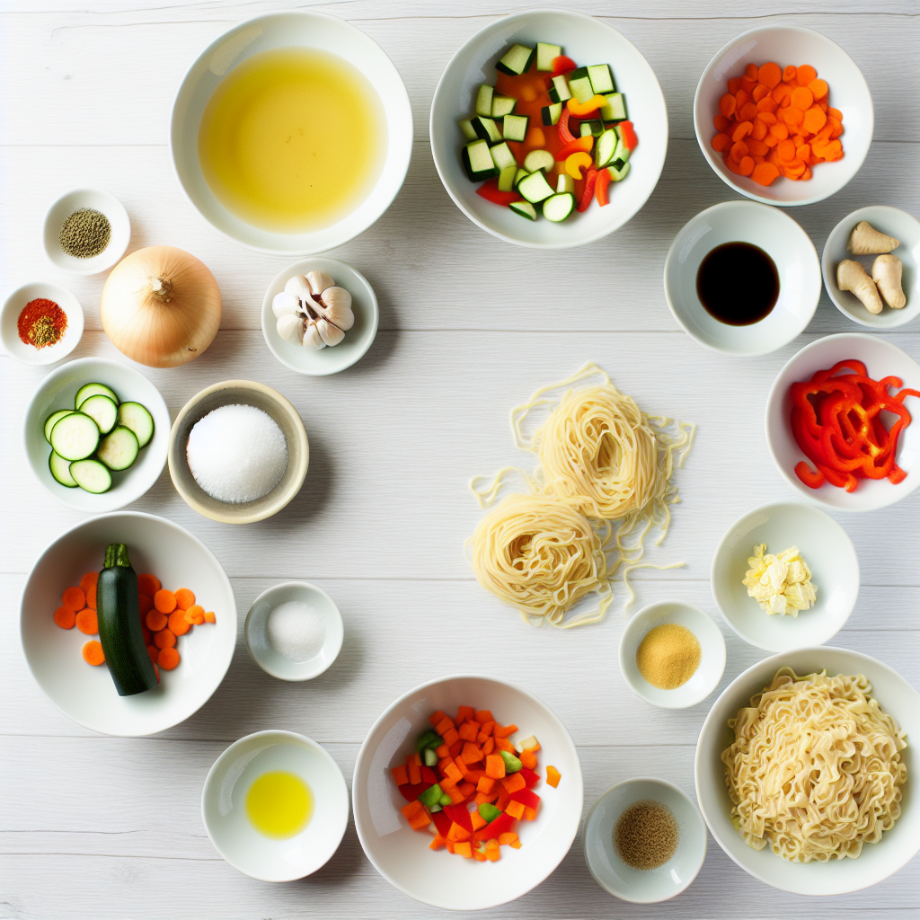 Vegetable Noodle Soup Recipe - Recipe Image