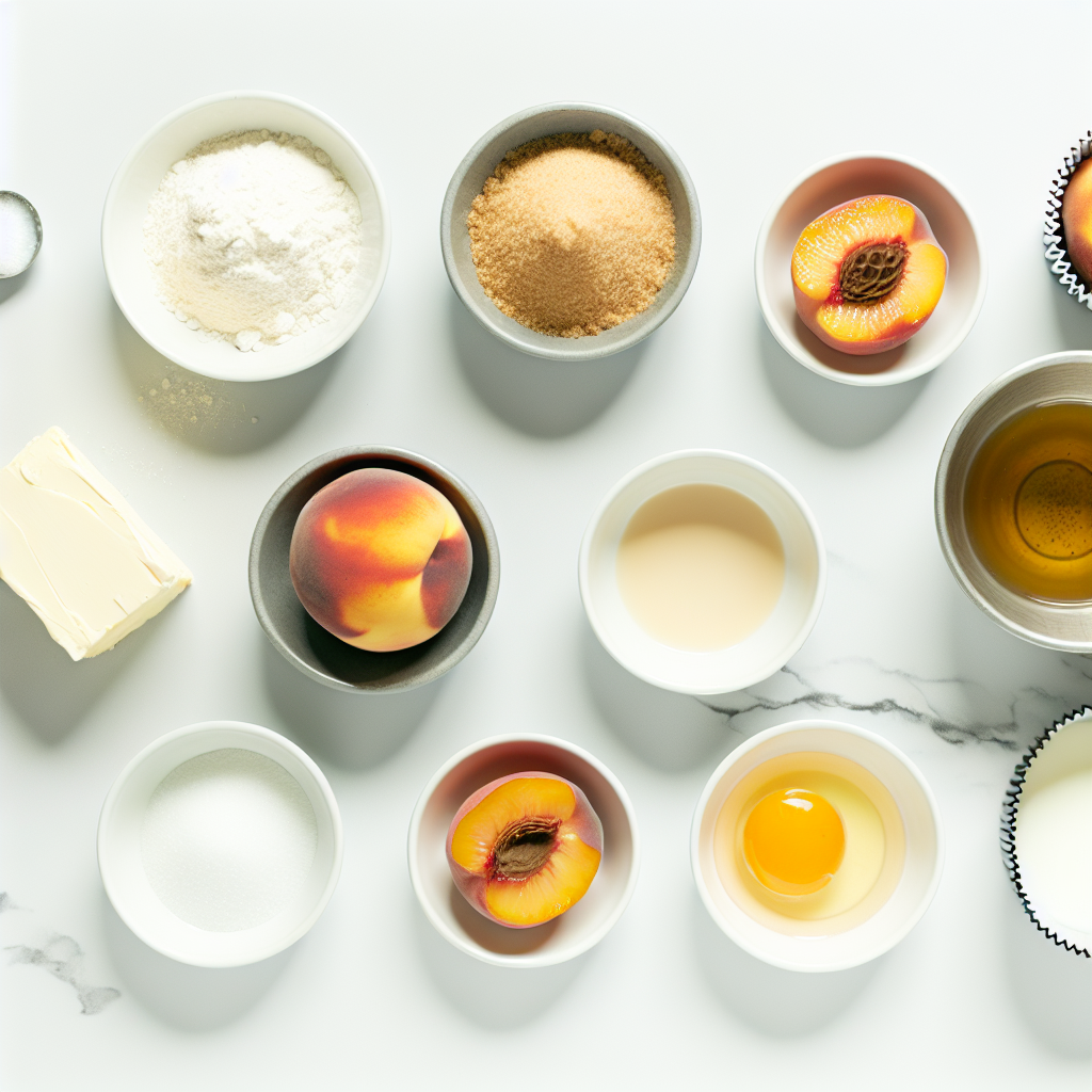 Delicious Peach Upside Down Mini Cakes for Summer Bliss Recipe - Recipe Image