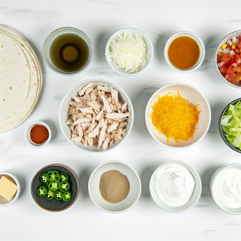 Healthy Chicken Crunch Wrap Recipe - Recipe Image