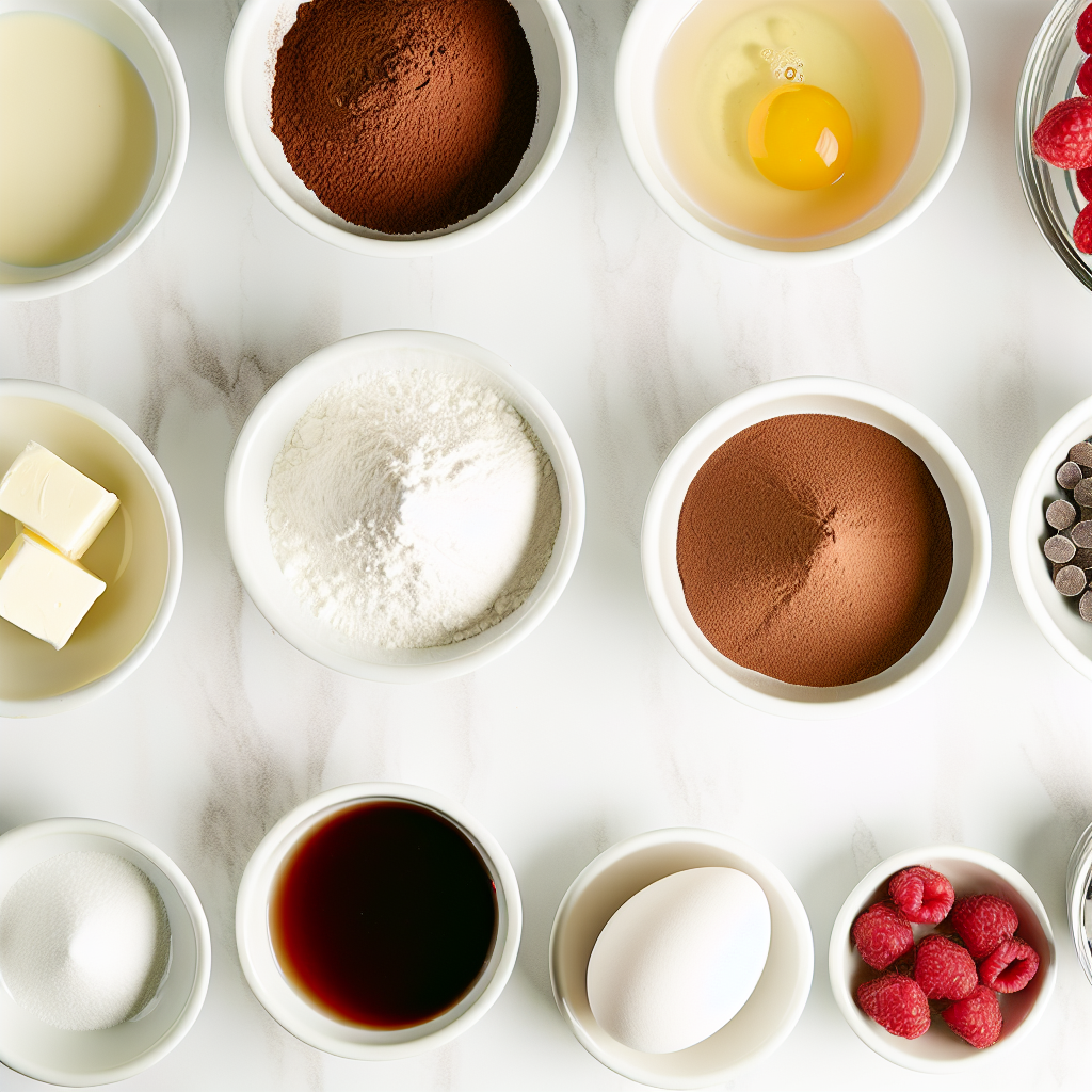Mini Chocolate Raspberry Cakes Recipe - Recipe Image