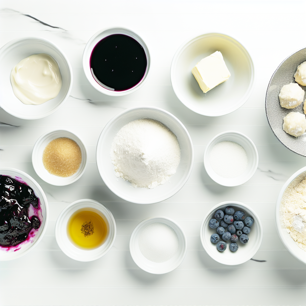 Blueberry Filled Almond Snowball Cookies Recipe - Recipe Image