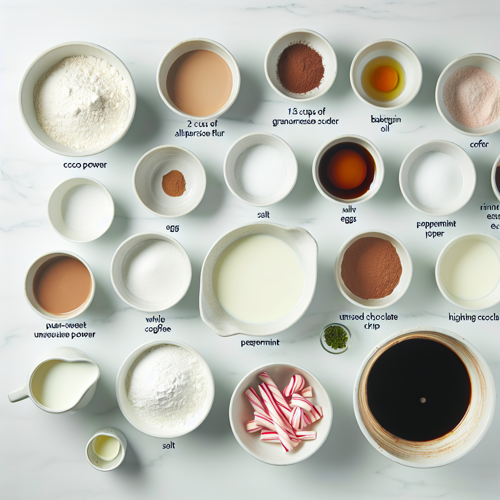 Peppermint Mocha Cake with Coffee Buttercream and Chocolate Ganache Recipe - Recipe Image