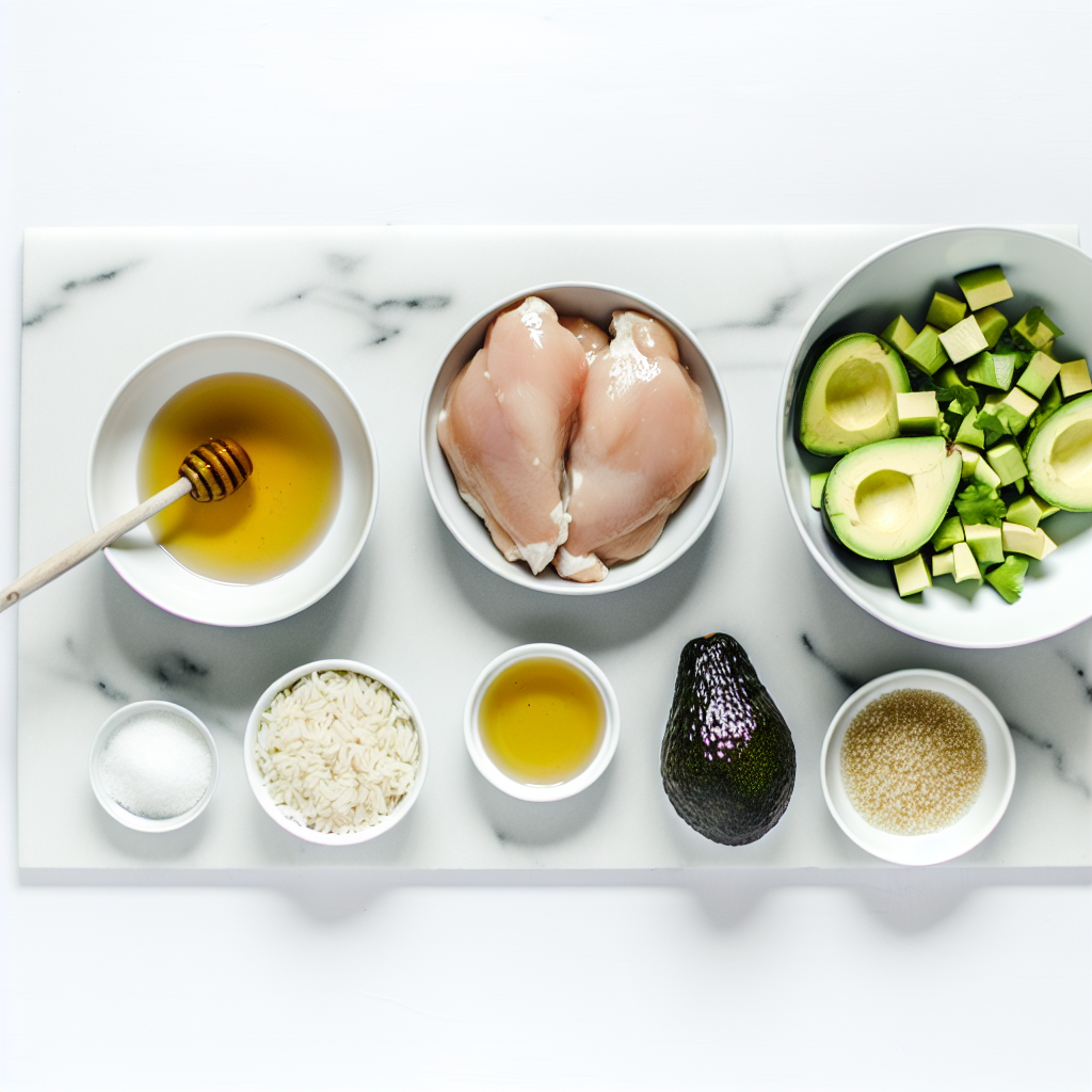 Honey Lime Chicken & Avocado Rice Stack Recipe - Recipe Image