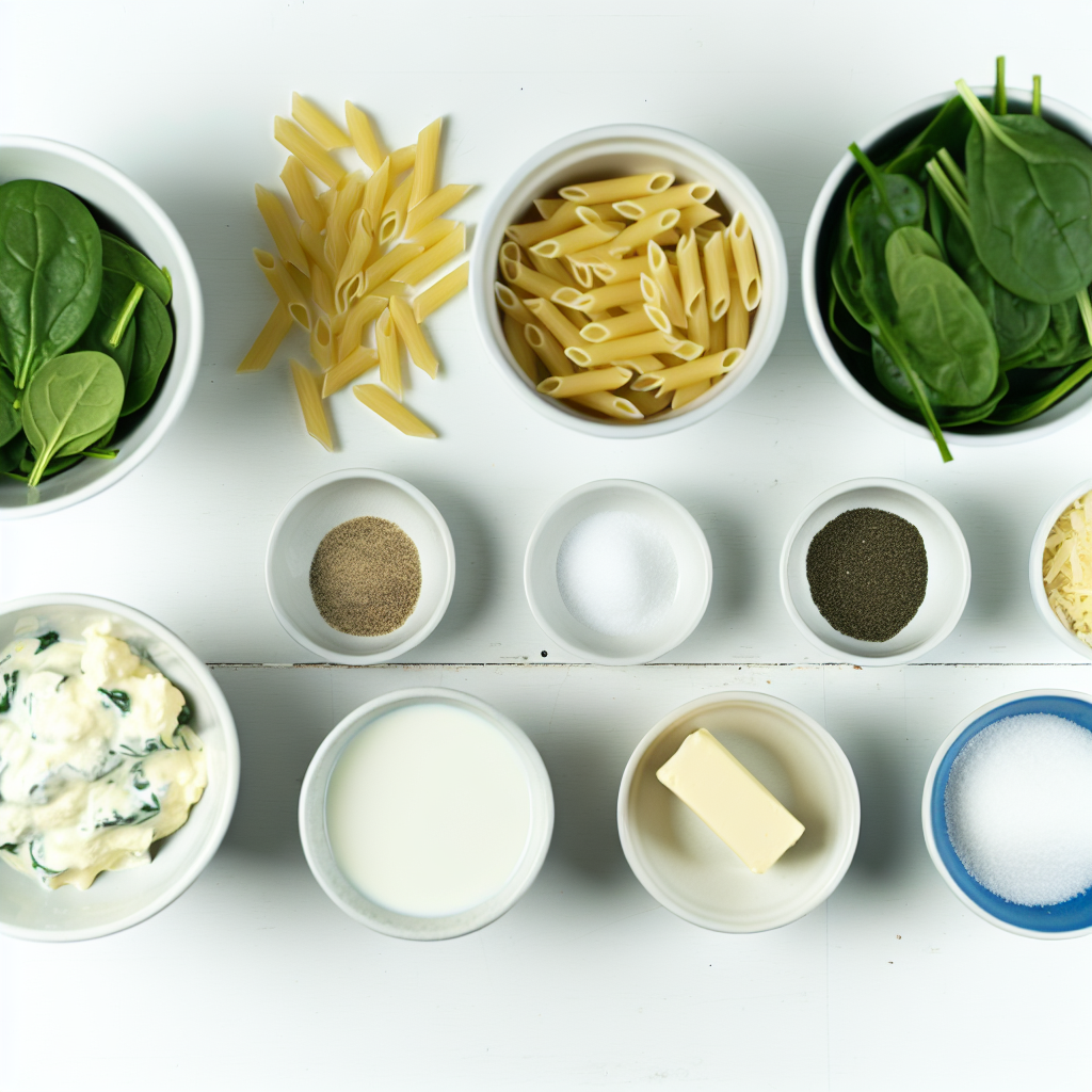 Spinach Alfredo Pasta Recipe - Recipe Image