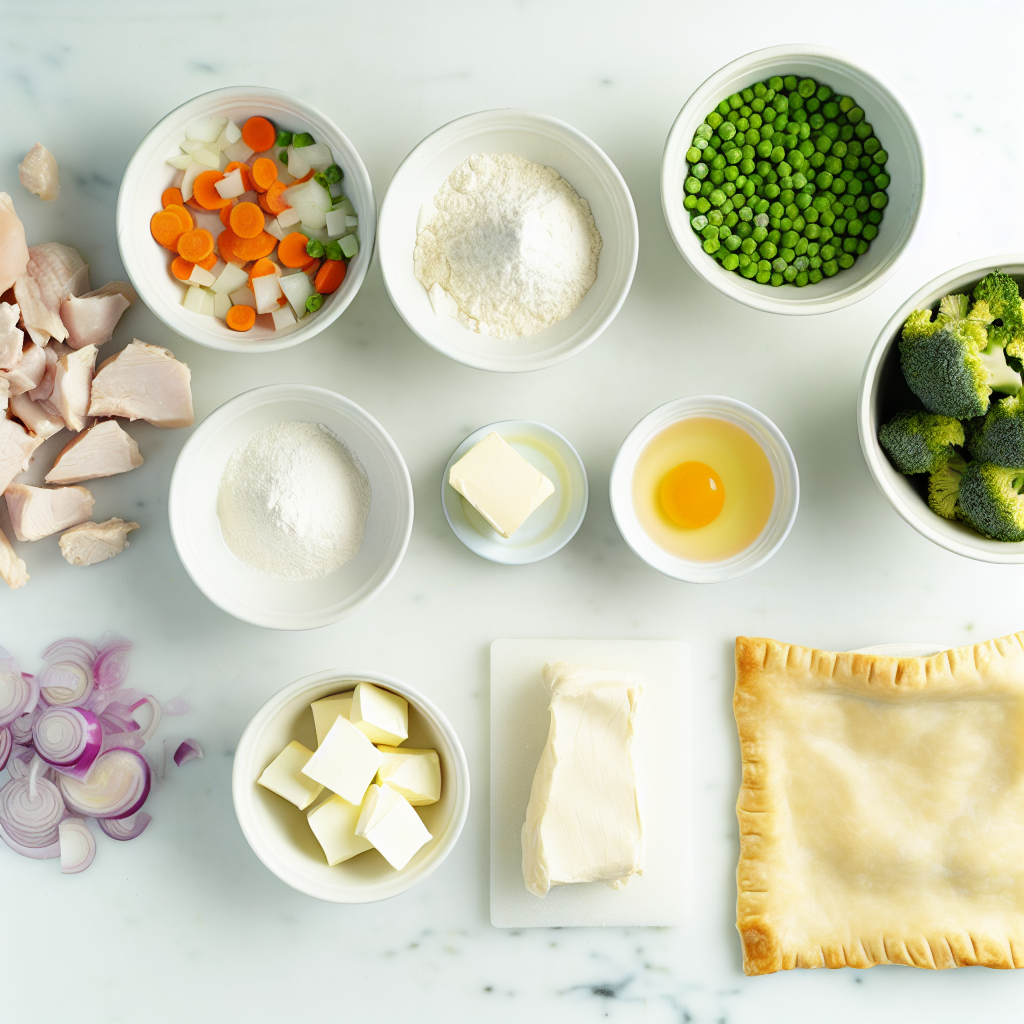 Chicken and Broccoli Puff Pastry Pot Pie Recipe - Recipe Image