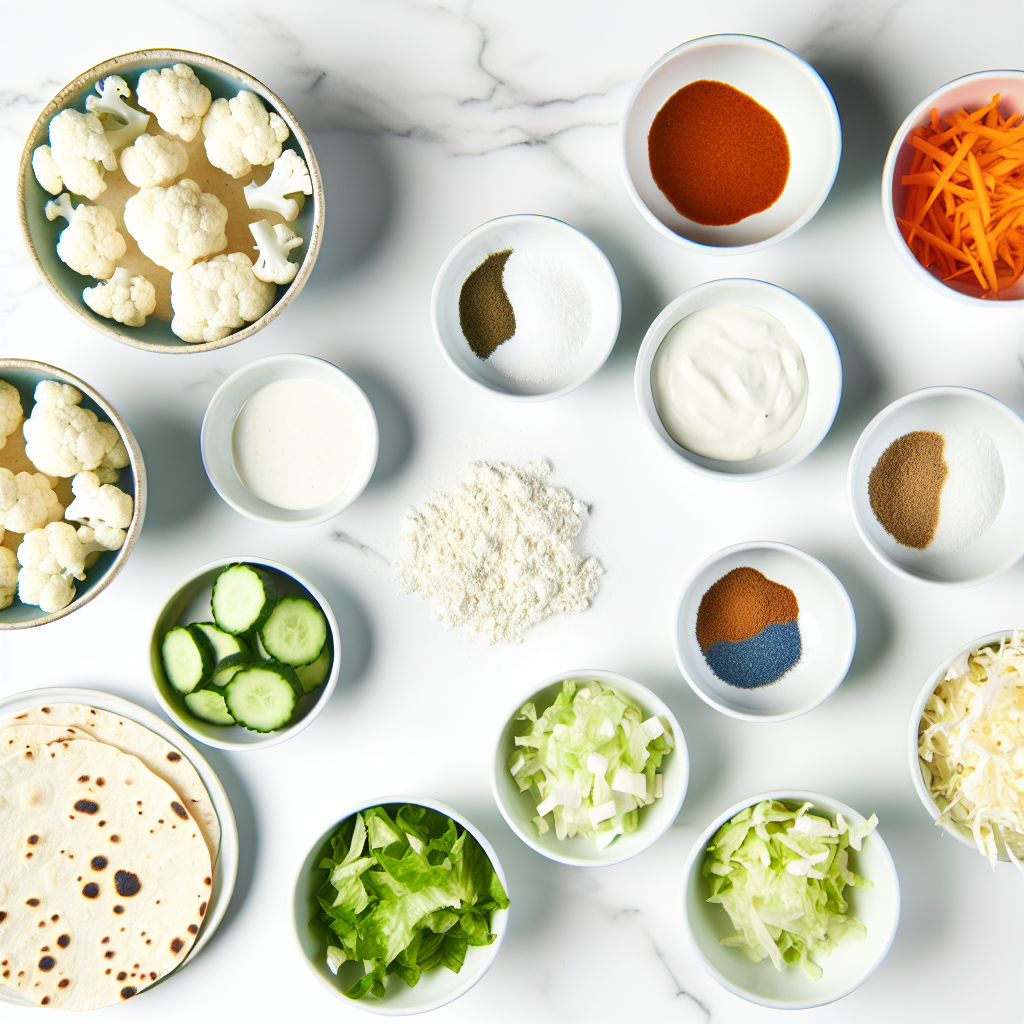 Buffalo Cauliflower Wraps Recipe - Recipe Image