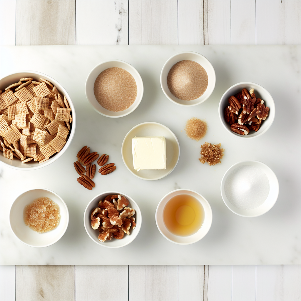 Addicting Toffee Chex Mix (Crispy Caramel Brittle) Recipe - Recipe Image