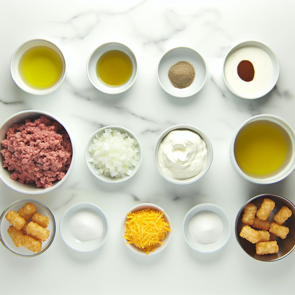 Tater Tot Casserole Recipe - Recipe Image