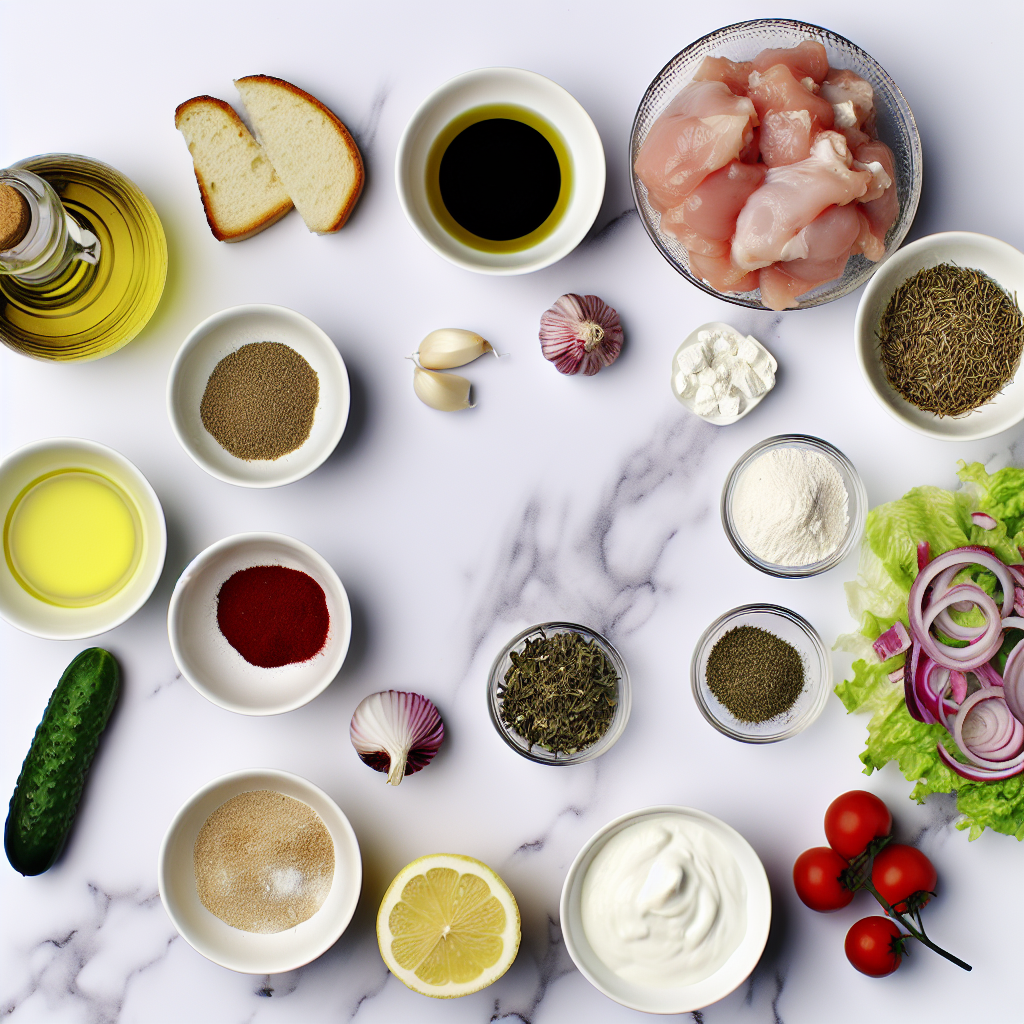 Homemade Chicken Gyros with Tzatziki and Flatbreads Recipe - Recipe Image