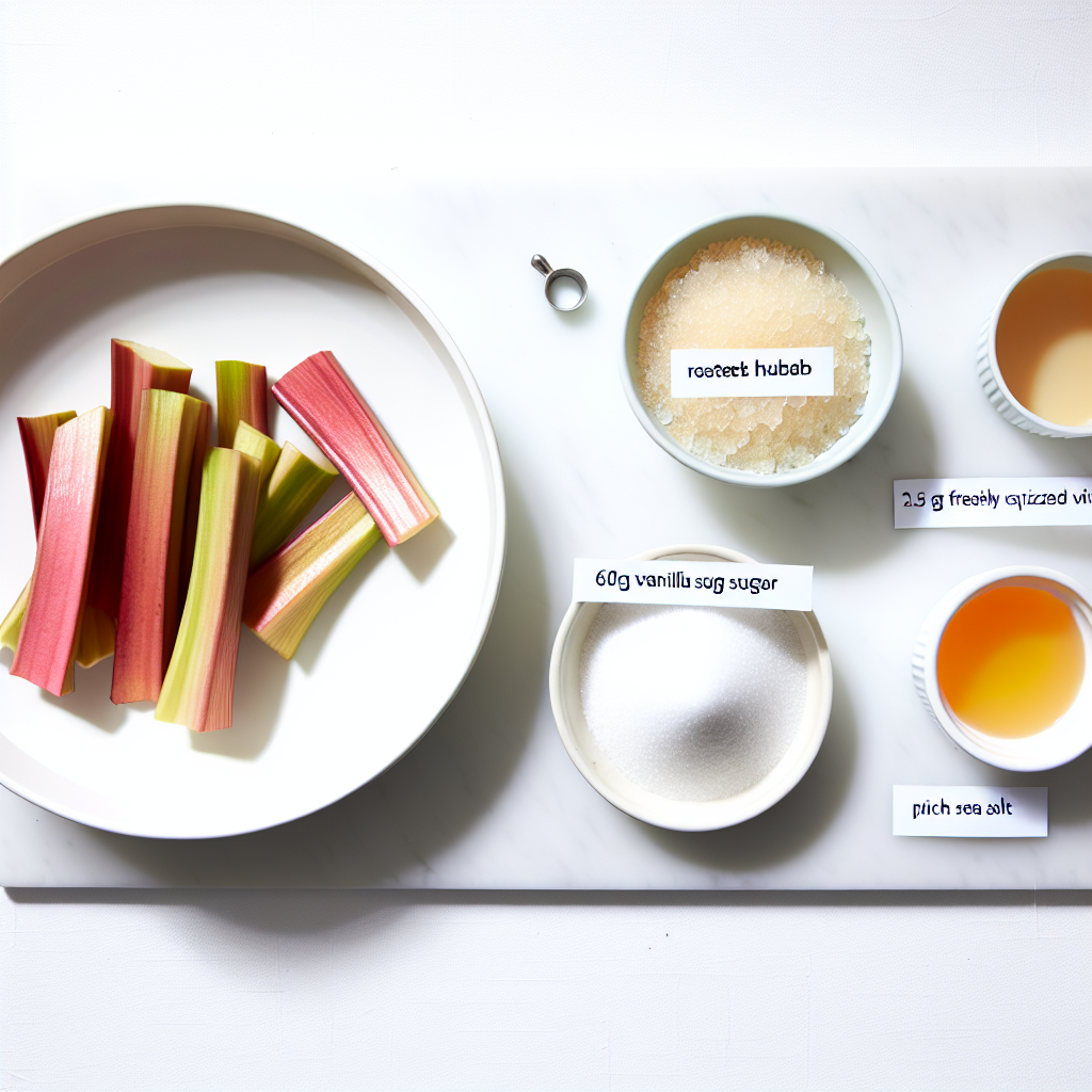 Sweet Roasted Rhubarb Vanilla Recipe - Recipe Image