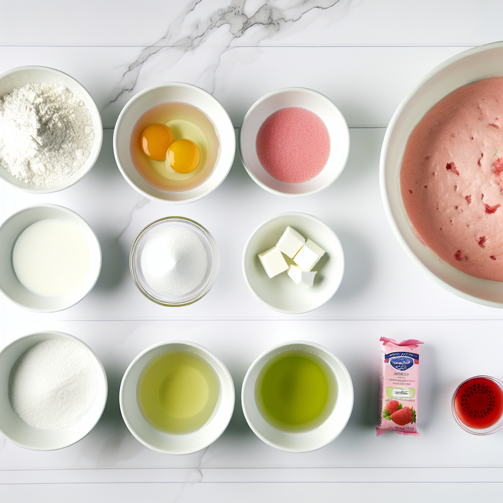 Strawberry Milkshake Pound Cake Recipe - Recipe Image