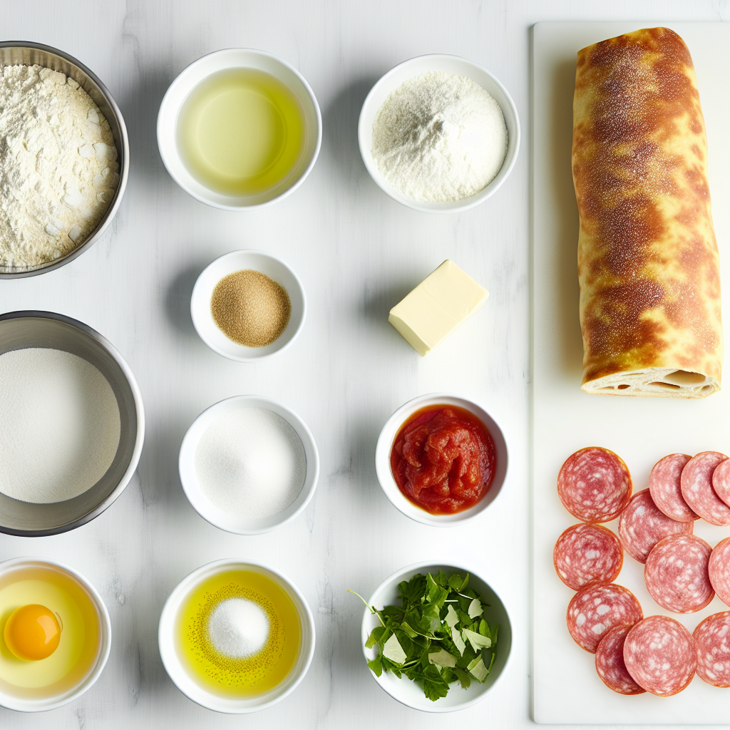 Cheesy Salami and Pepperoni Stromboli Recipe - Recipe Image