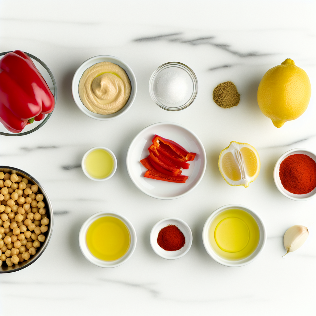 Roasted Red Pepper Hummus Recipe - Recipe Image