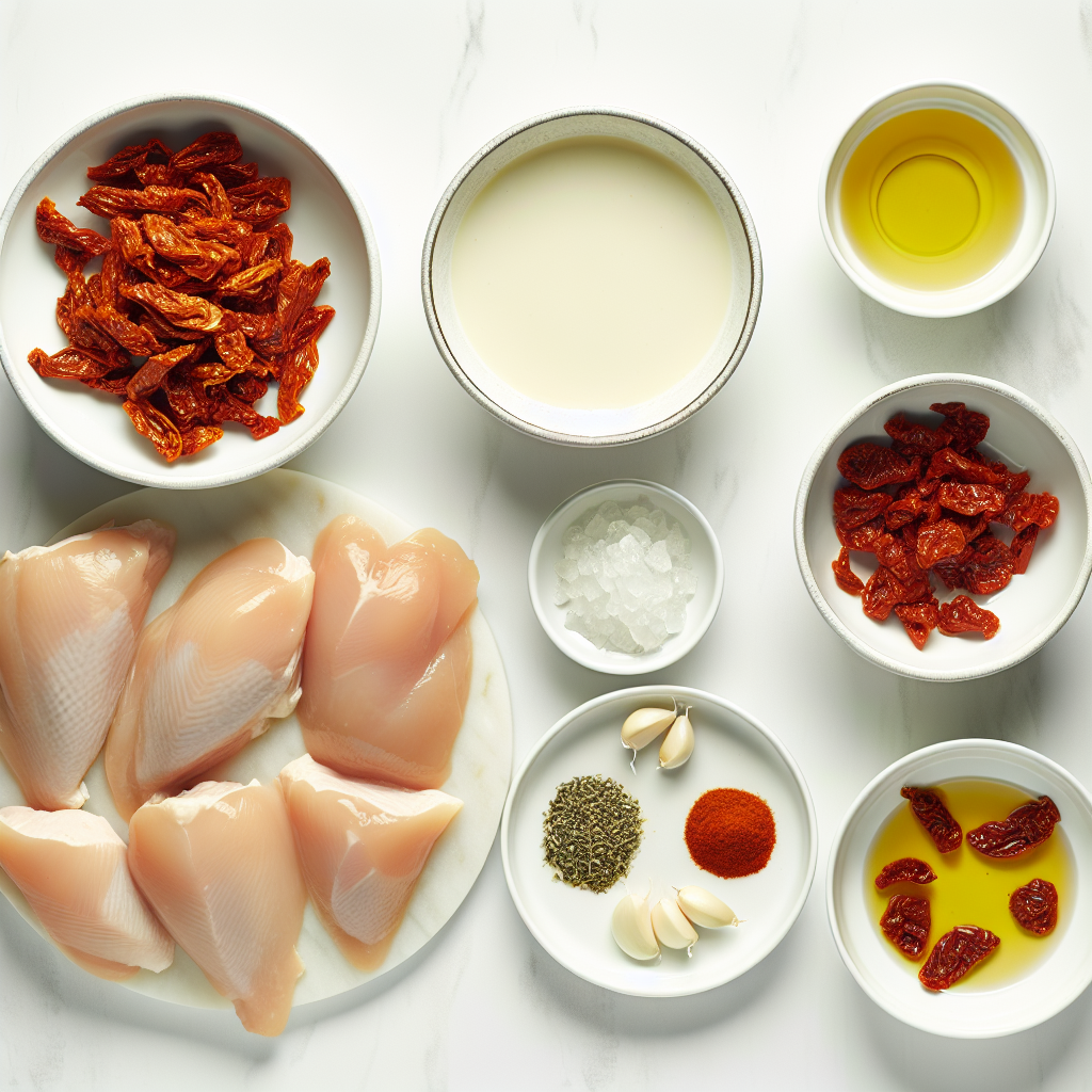 Marry Me Chicken with Sun-Dried Tomato Cream Sauce Recipe - Recipe Image