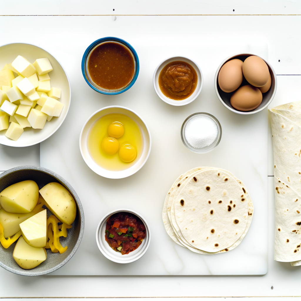 Sheet Pan Breakfast Burritos with Creamy Chipotle Sauce Recipe - Recipe Image