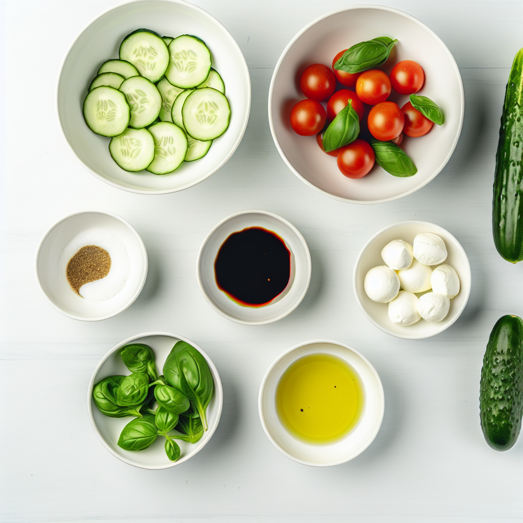 Cucumber Caprese Salad Recipe - Recipe Image