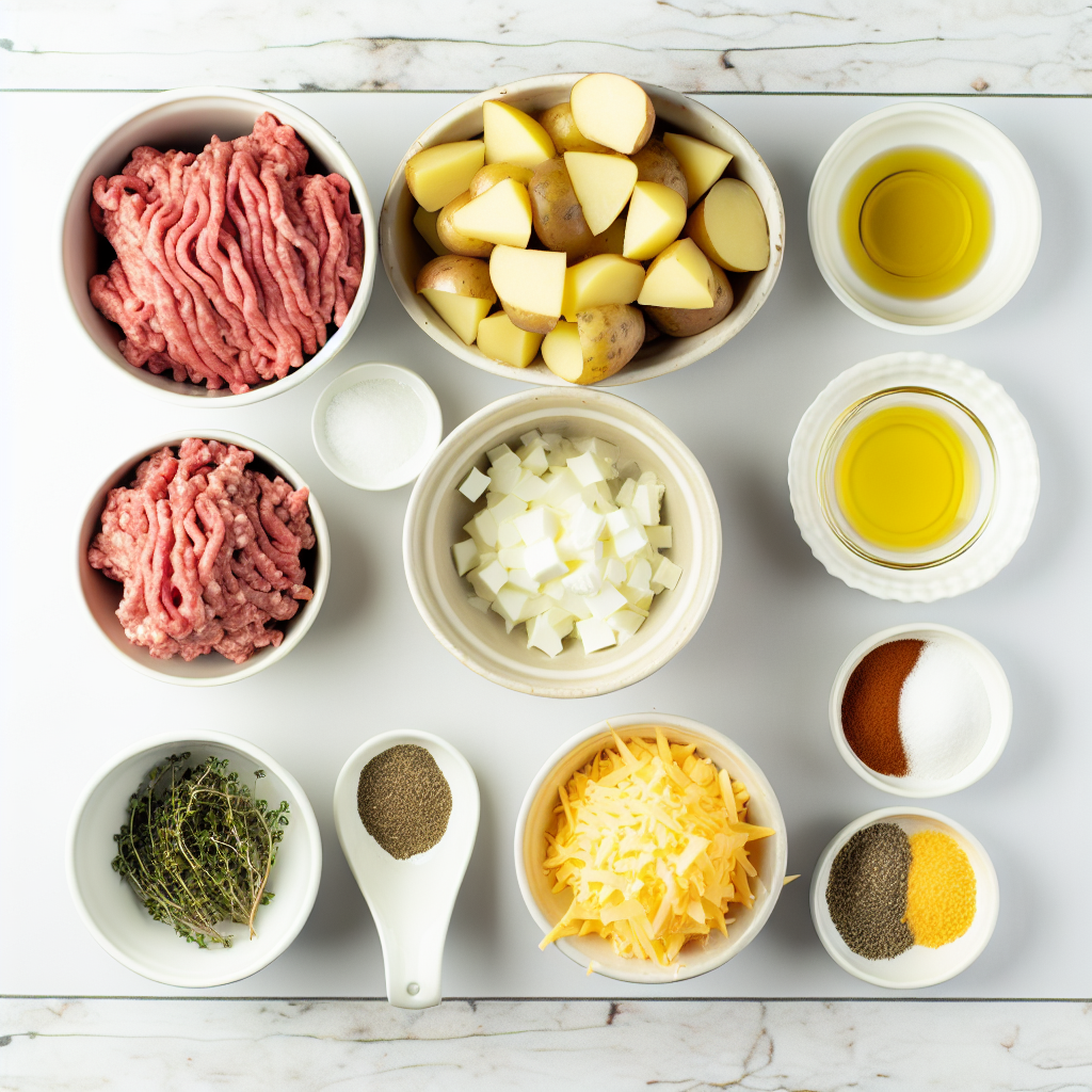 Cozy Ground Beef and Potatoes Casserole – Easy Family Comfort Recipe - Recipe Image