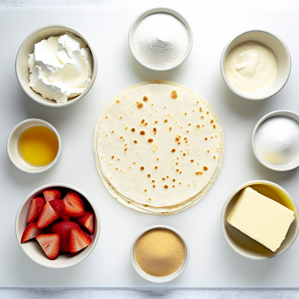 Strawberry Cheesecake Quesadilla Dessert Recipe - Recipe Image