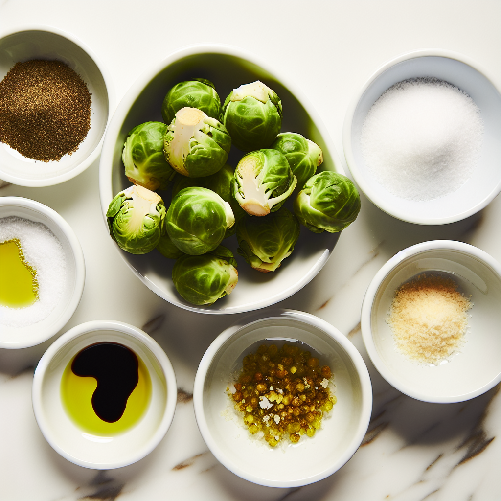 Roasted Brussels Sprouts with Parmesan and Balsamic Glaze Recipe - Recipe Image