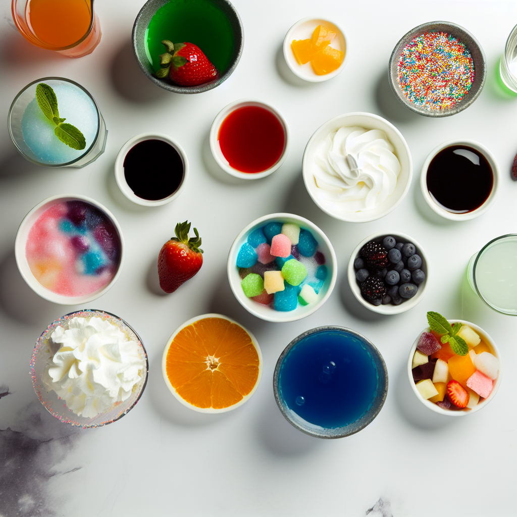 Rainbow Island Float: Vibrant Non-Alcoholic Layered Fruit Drink Recipe - Recipe Image