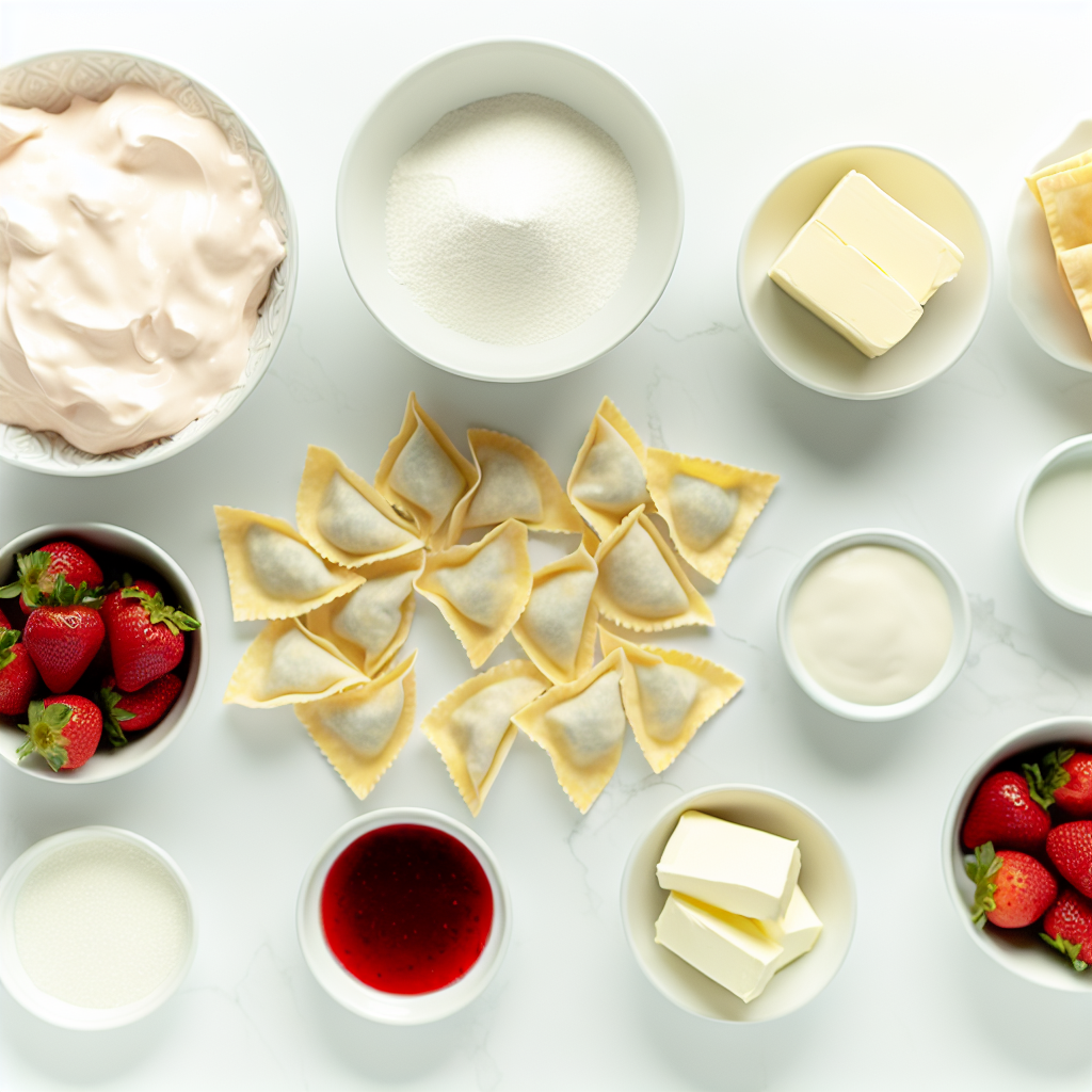 Strawberry Cheesecake Wonton Bites Recipe - Recipe Image