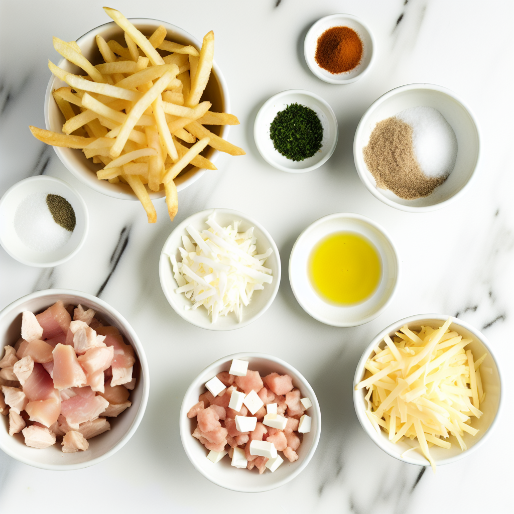 Chicken and Cheese Poutine Recipe - Recipe Image