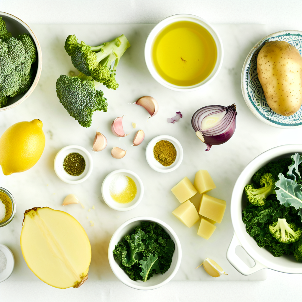 Nourishing One-Pot Broccoli Kale Soup Recipe - Recipe Image