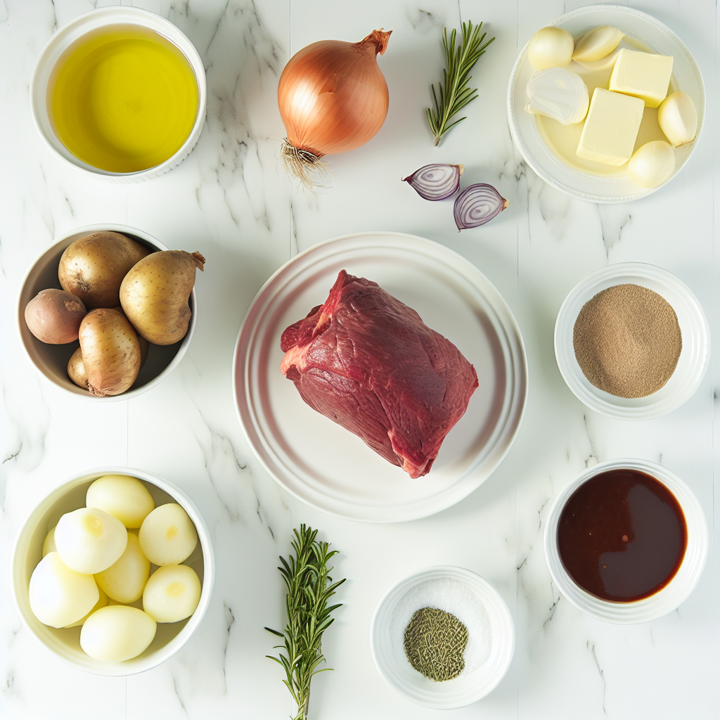 Slow Cooker Beef Chuck Roast with Vegetables in Red Wine Broth Recipe - Recipe Image