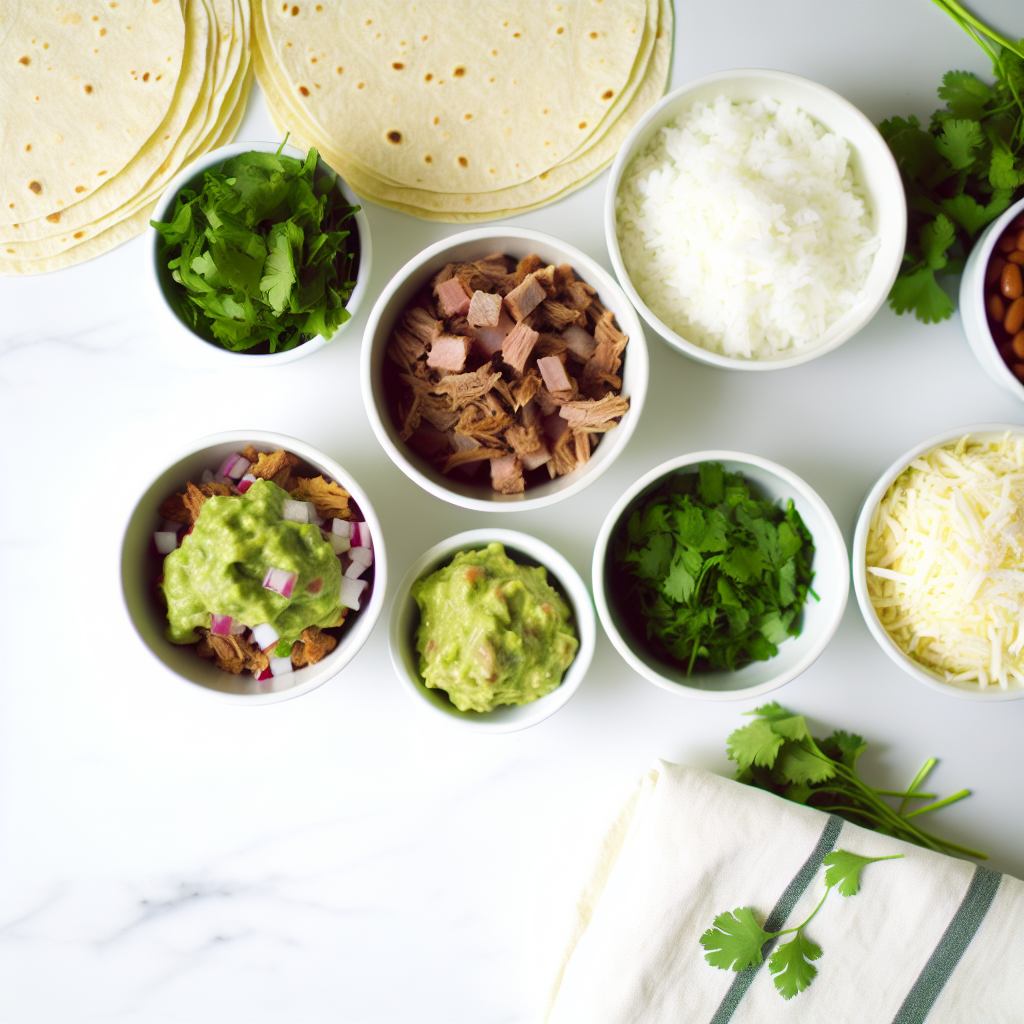 Carnitas Burritos with Cilantro Lime Rice & Fresh Salsa Recipe - Recipe Image