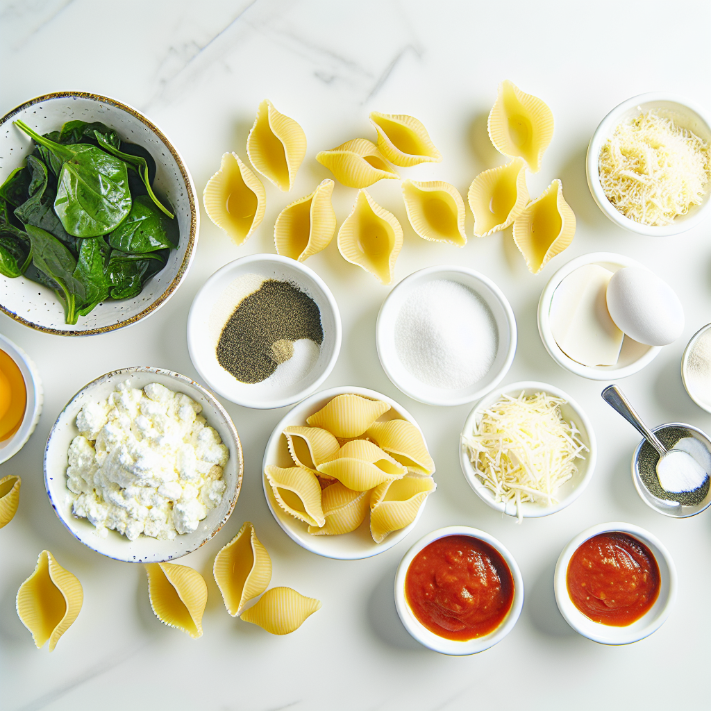 Stuffed Shells with Ricotta, Spinach, and Marinara Recipe - Recipe Image