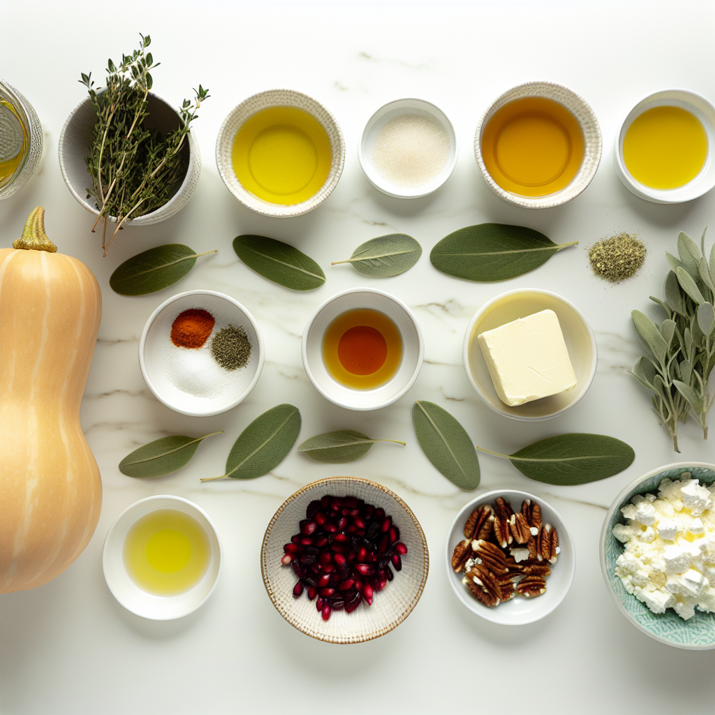 Maple Roasted Butternut Squash with Brown Butter Herbs and Toasted Nuts Recipe - Recipe Image