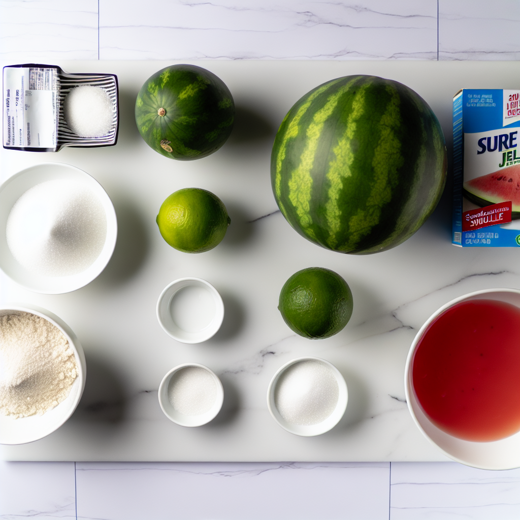 Watermelon Lime Jelly Preserves Recipe - Recipe Image