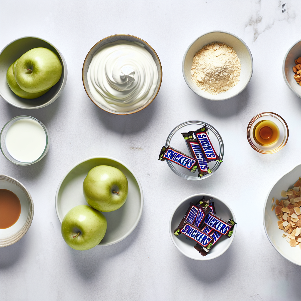 Easy Snicker Apple Salad Recipe - Recipe Image
