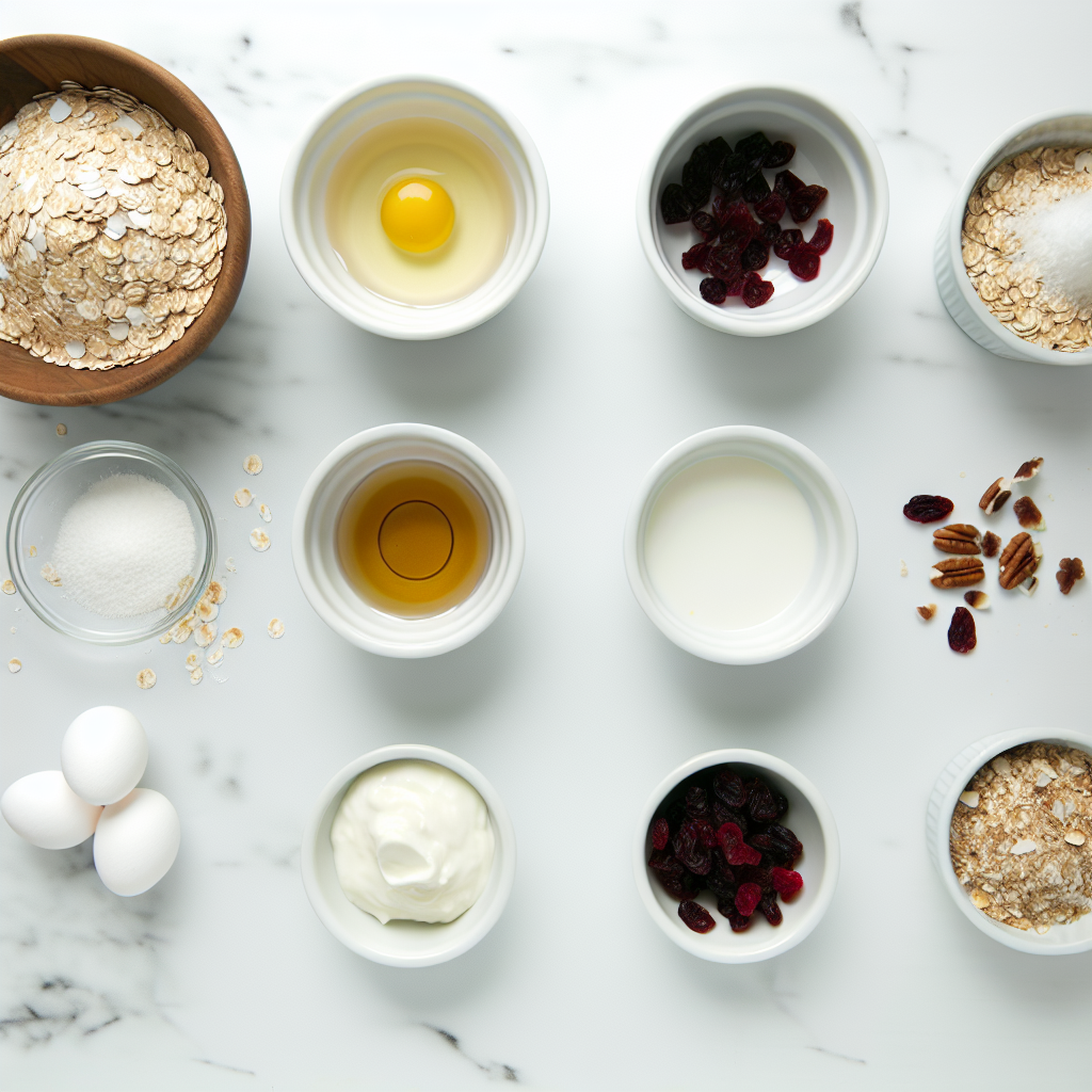 Coconut Cranberry Overnight Oats Recipe - Recipe Image