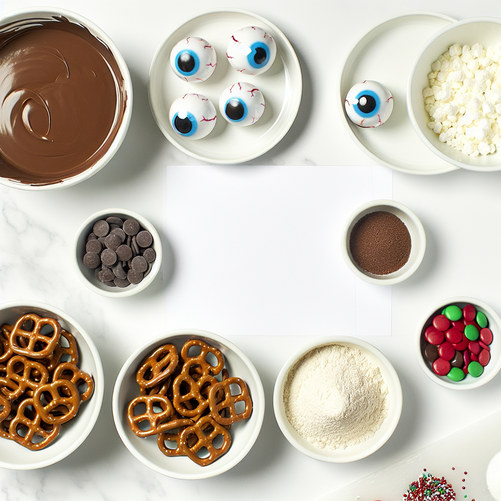 Reindeer Chocolate Bark with Pretzels Recipe - Recipe Image