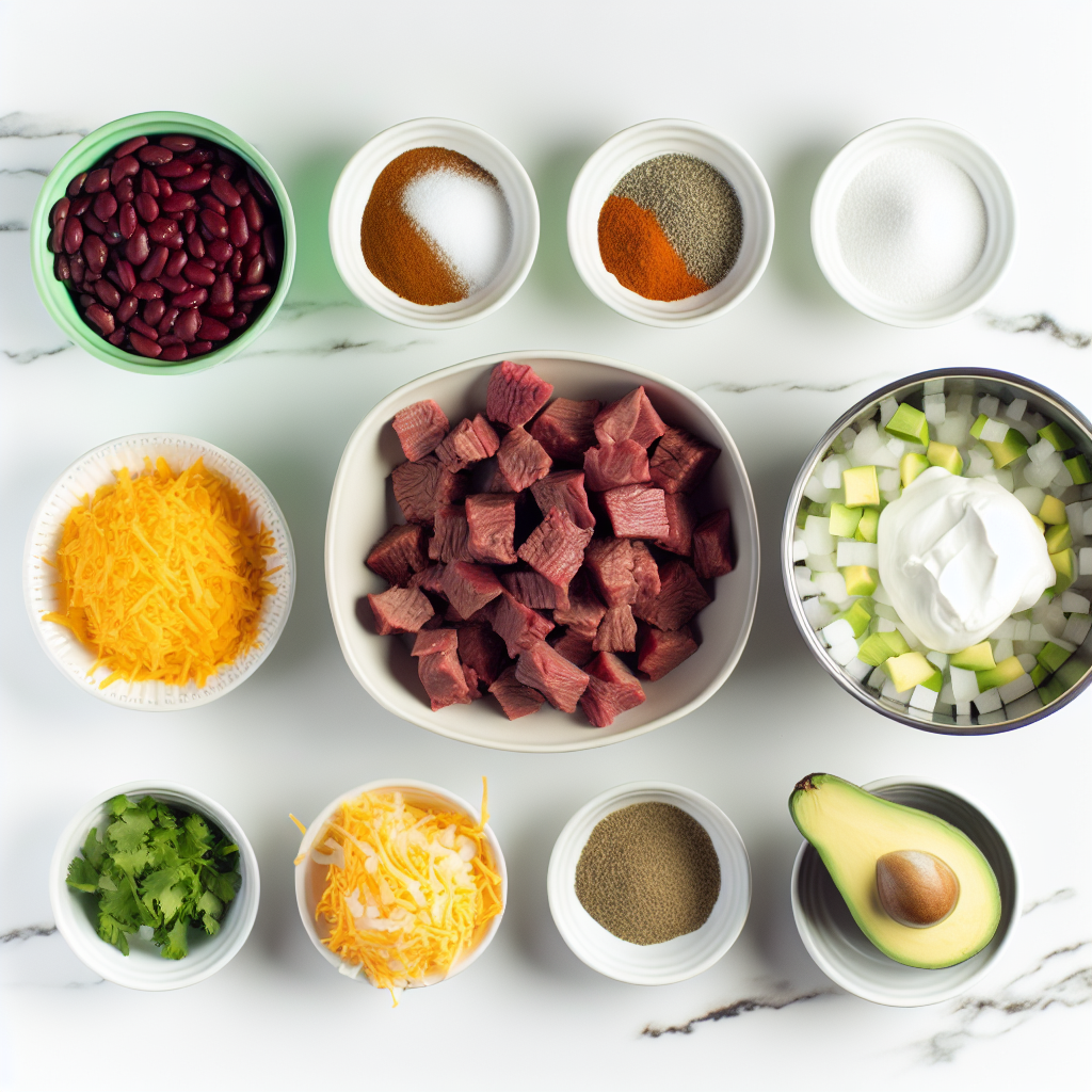 Easy Slow Cooker Steak Chili Recipe - Recipe Image