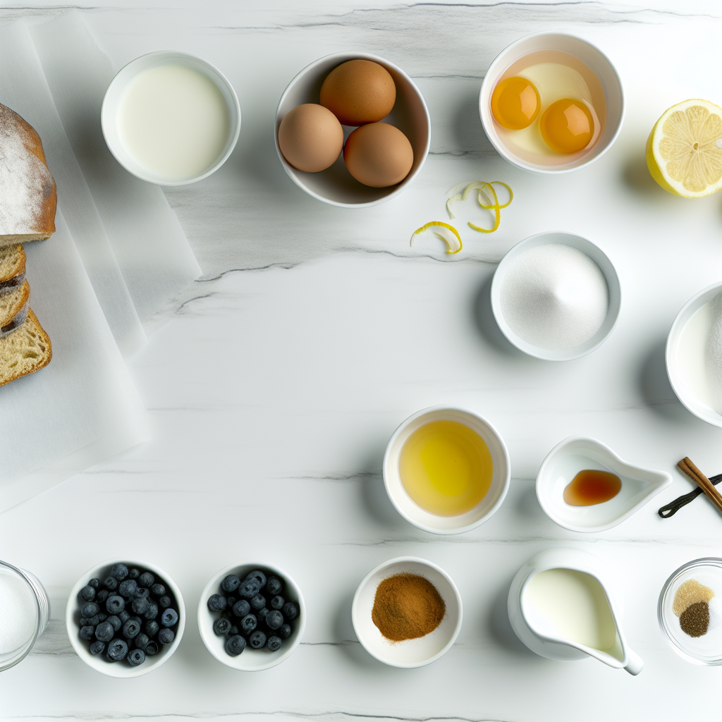 Pioneer Woman Blueberry Lemon French Toast Casserole Overnight Recipe - Recipe Image