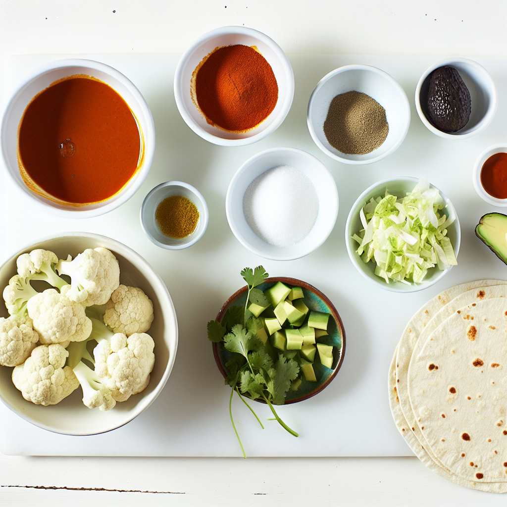 Buffalo Cauliflower Wrap Recipe - Recipe Image