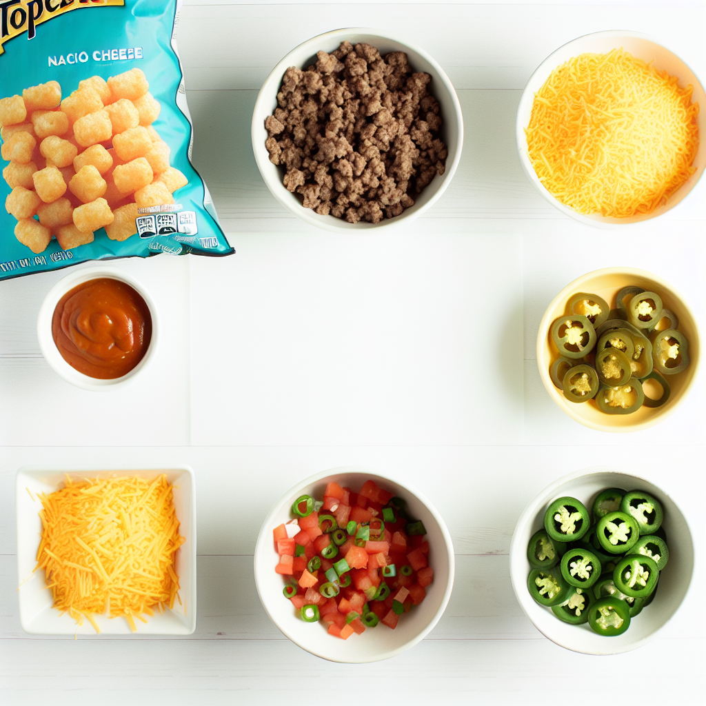Nacho Cheese Tater Tot Casserole Recipe - Recipe Image