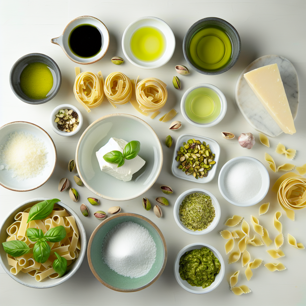 Pistachio Pesto Pasta with Burrata Recipe - Recipe Image
