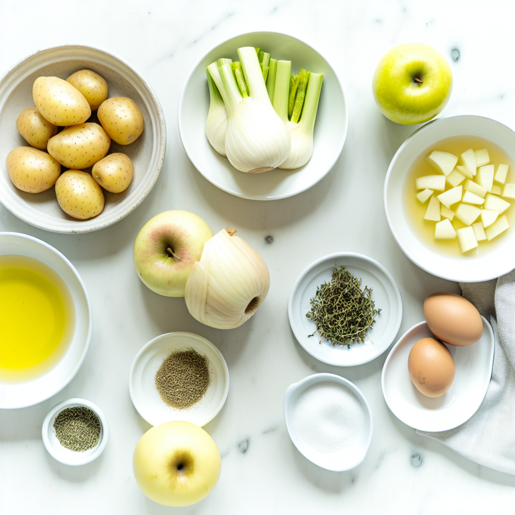 Roasted Fennel and Apple Soup with Potatoes Recipe - Recipe Image