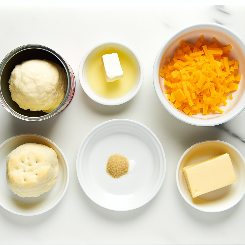 Air Fryer 3 Cheese Biscuit Bombs Recipe - Recipe Image