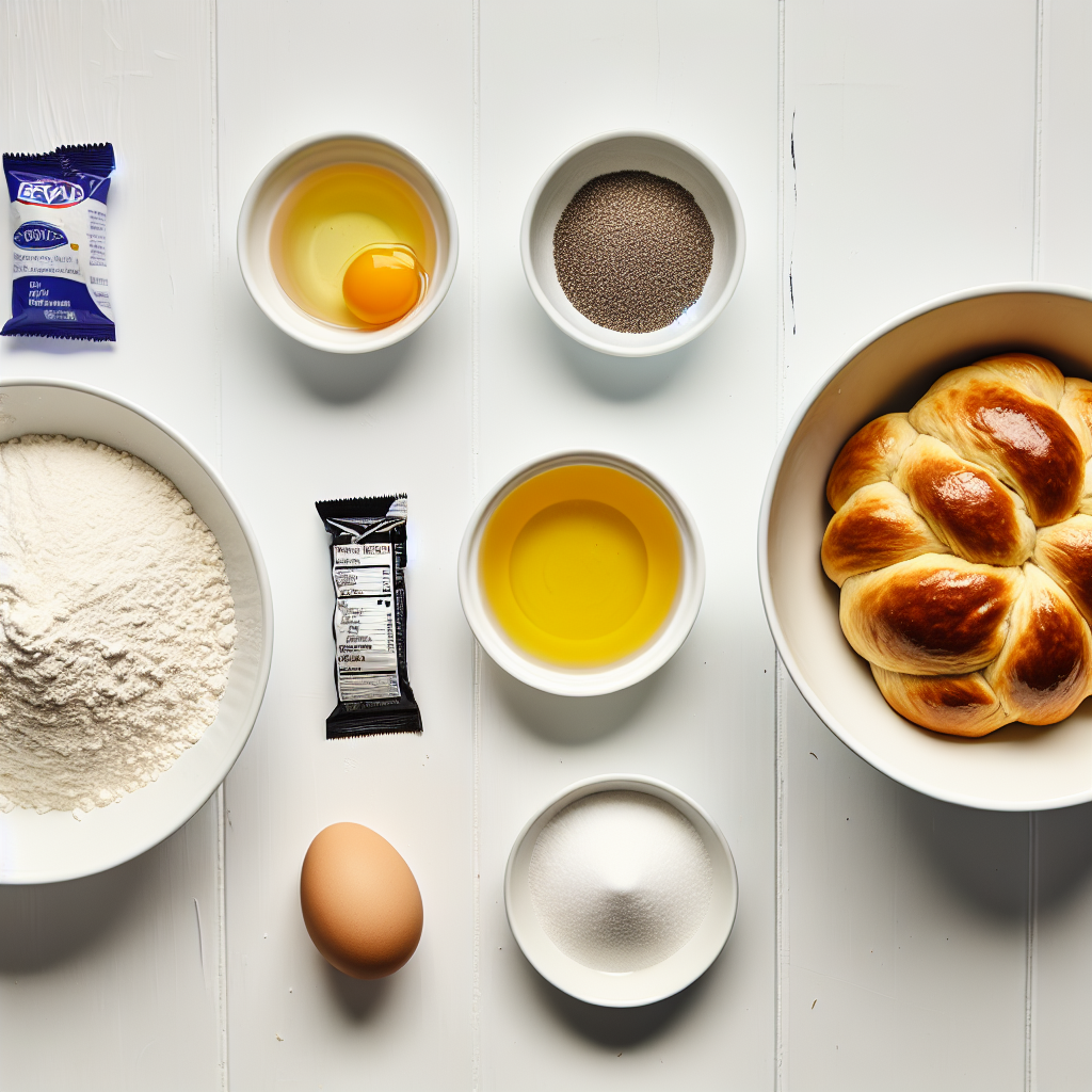 Homemade Braided Challah Bread Recipe - Recipe Image