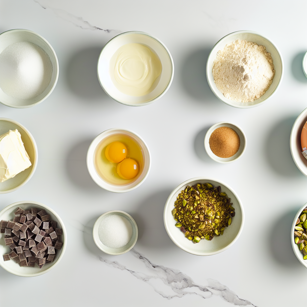 Pistachio Chocolate Chip Cookies Stuffed with Caramel or Pistachio Cream Recipe - Recipe Image