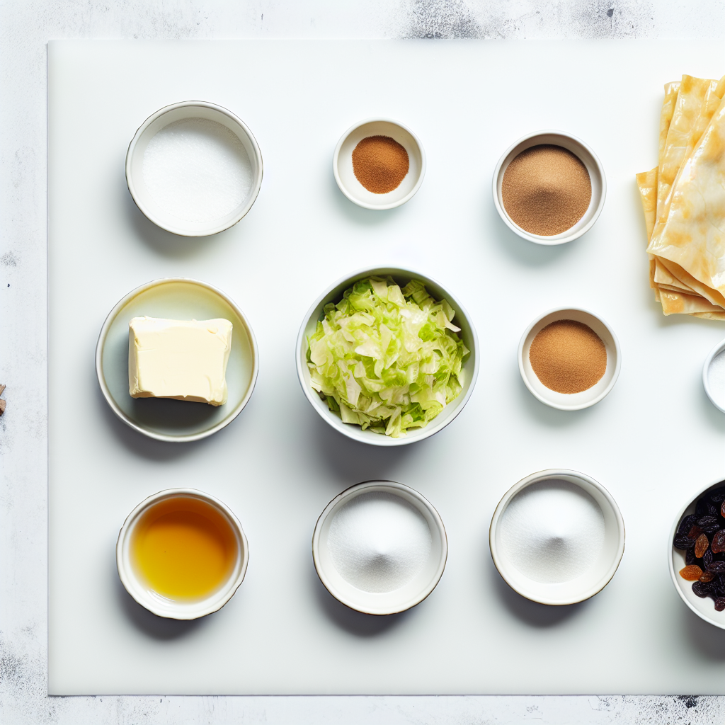 Sweet Cabbage Strudel with Raisins and Brown Sugar Recipe - Recipe Image